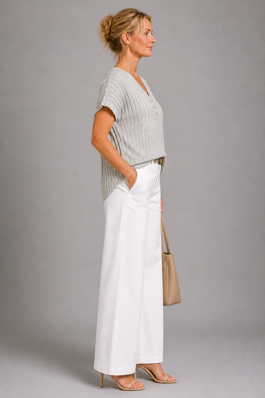 Hannelore | Stricktop mit Knopfleiste