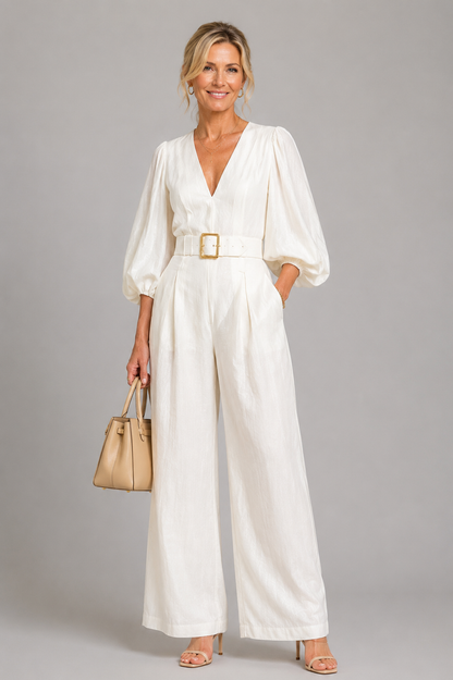 Bärbel | Jumpsuit mit Ballonärmeln