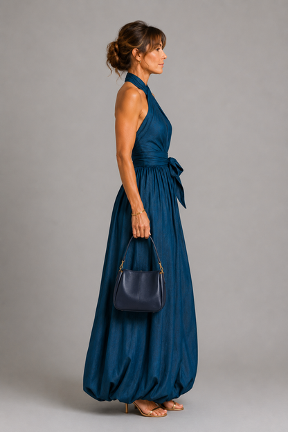 Petra | Jumpsuit mit Bindegürtel
