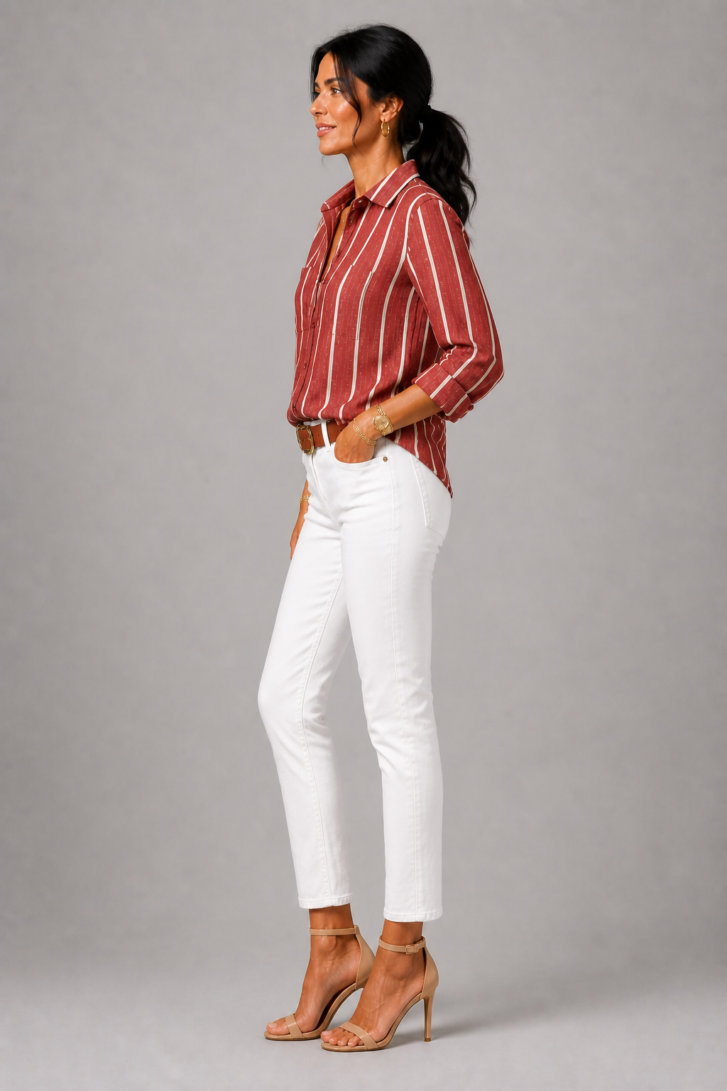 Rita | Bluse mit Streifen