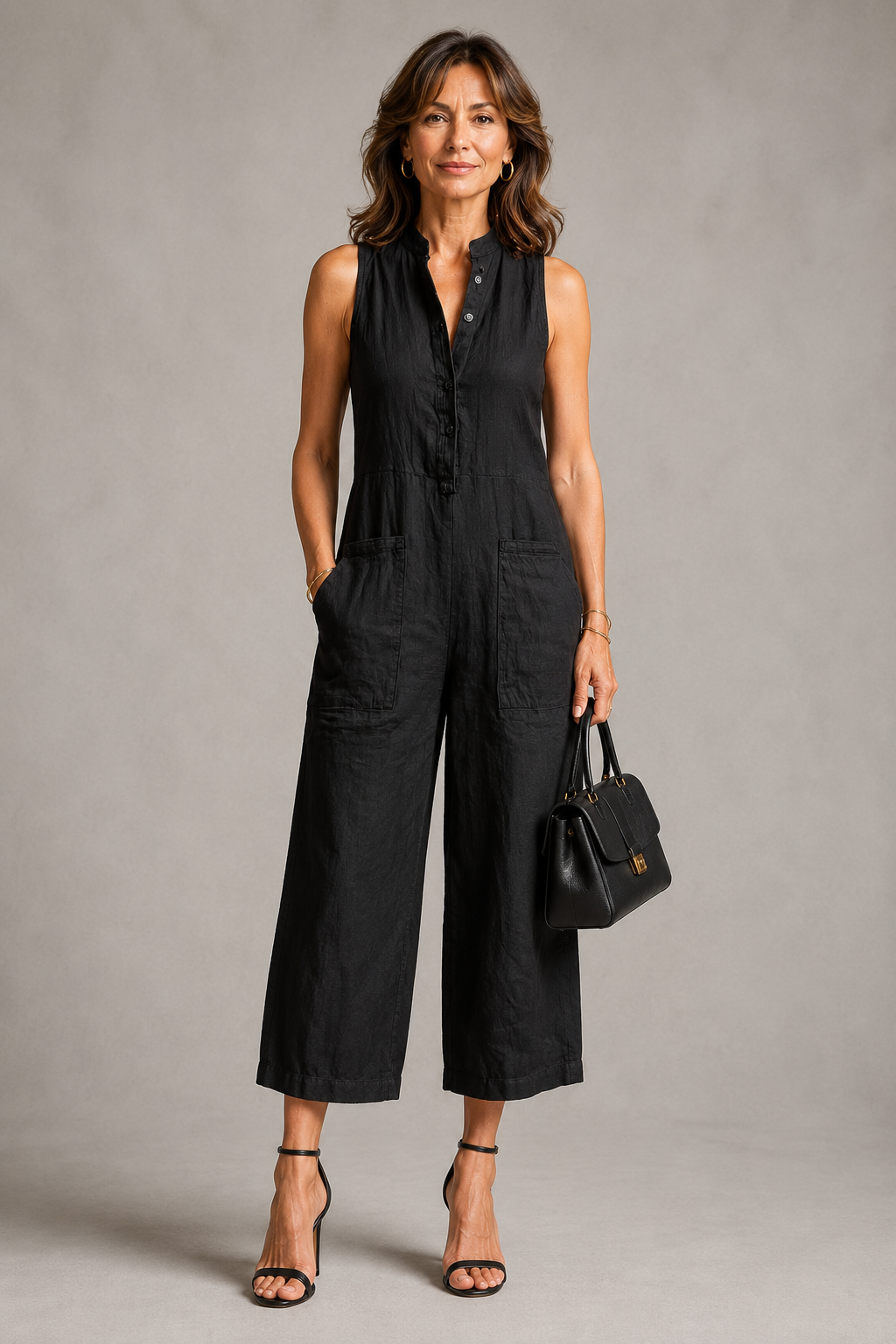 Karin | Jumpsuit in Leinenoptik