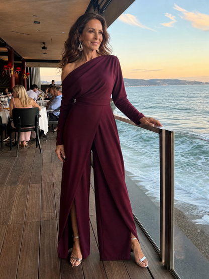 Margret | Jumpsuit mit One-Shoulder-Ausschnitt
