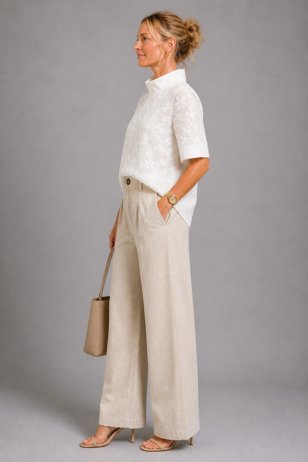 Wilhelmine | Top mit Stickerei