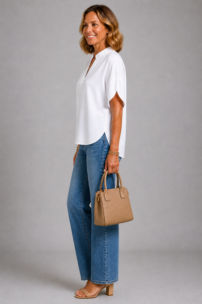 Steffi | Top in Weiß