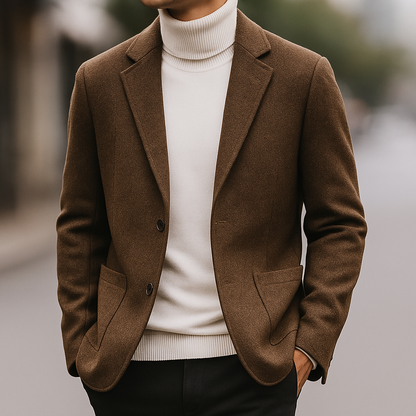 Gitta-Marie | Blazer in Wolloptik im schmalen Schnitt