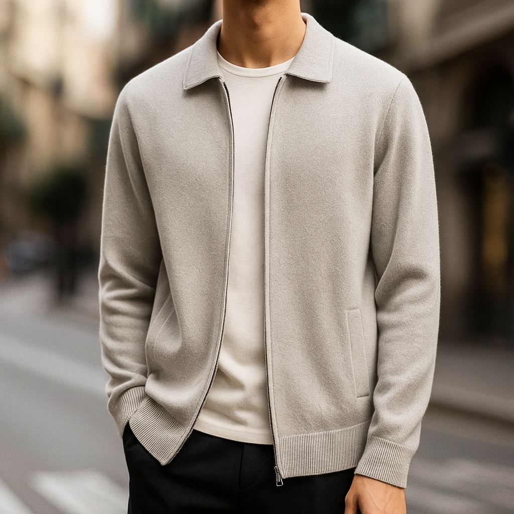 Ellen-Luise | Cardigan in Kaschmir-Optik mit zwei Taschen