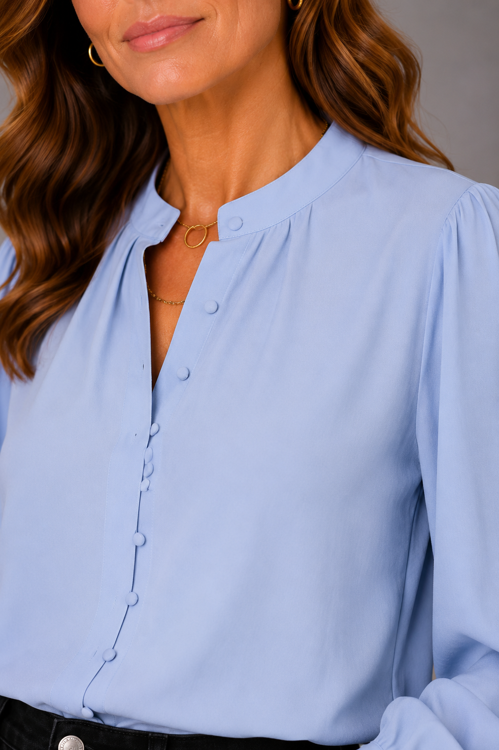 Konstanze | Bluse in Hellblau
