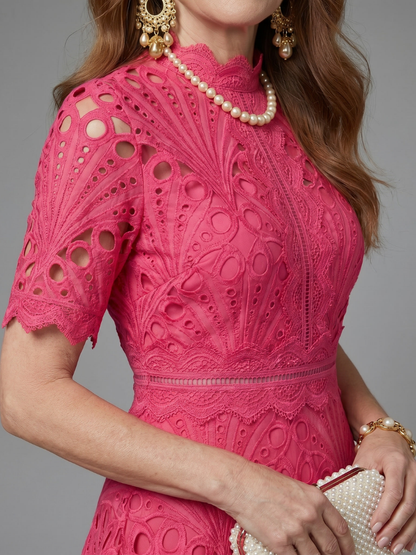 Aurelie | Spitzenkleid in Pink