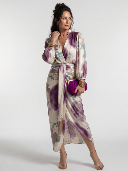 Juliane | Wickelkleid mit Aquarelldruck