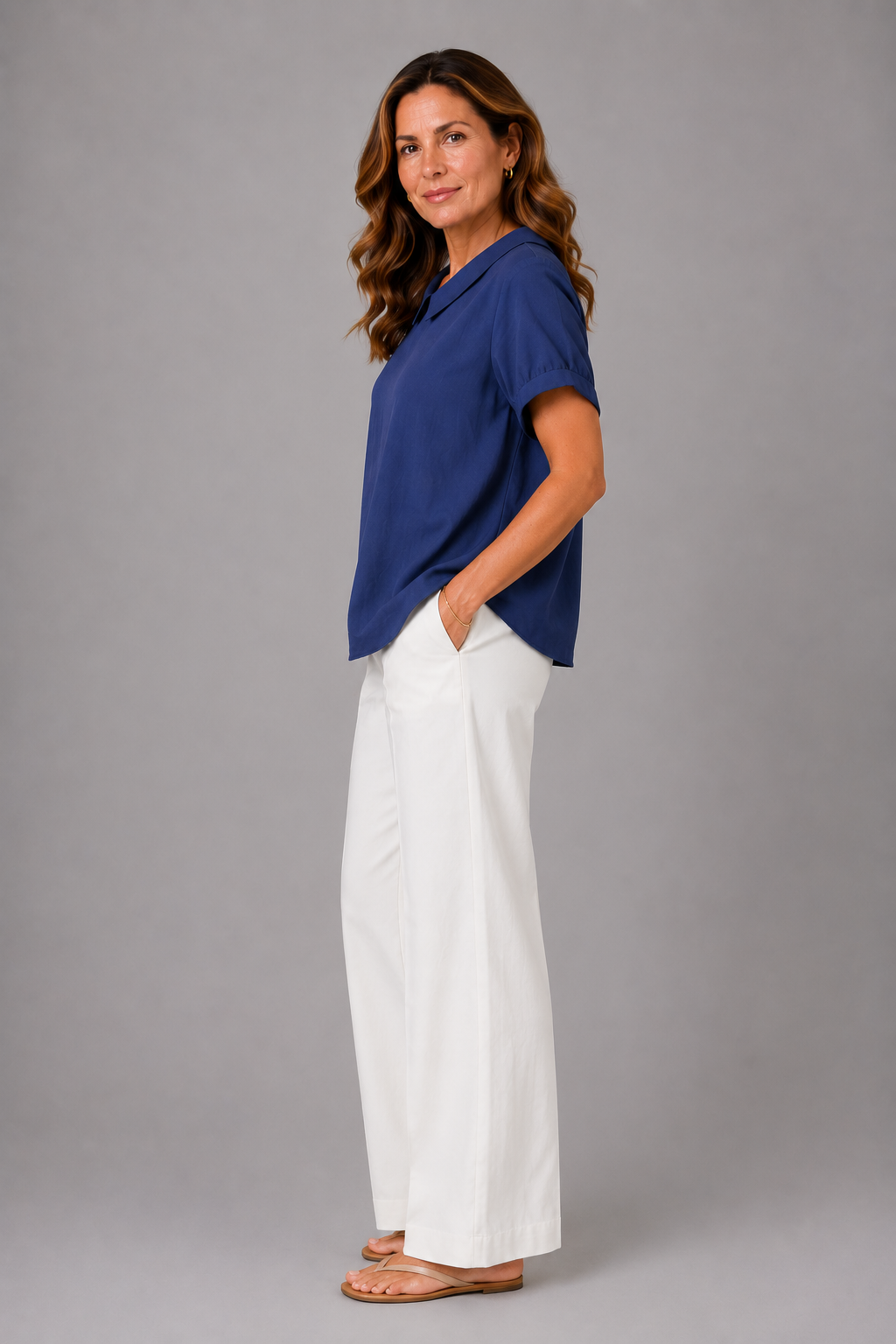 Ruth | Bluse mit Bubikragen
