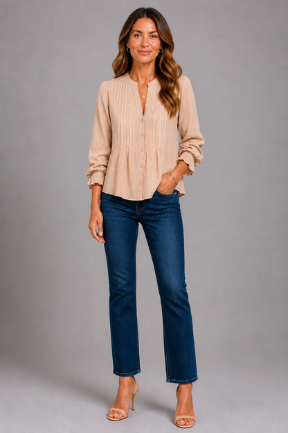 Selma | Bluse mit Biesen
