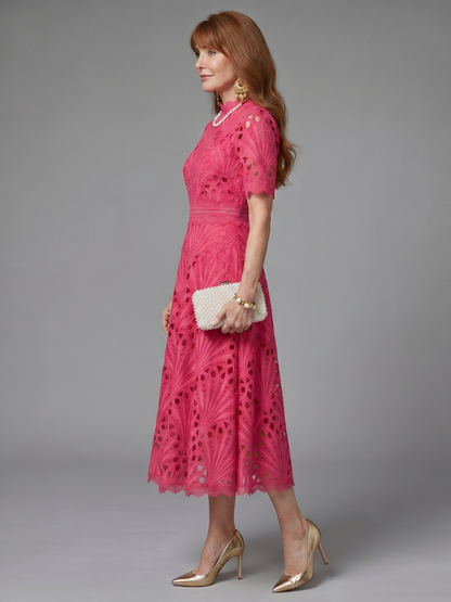 Aurelie | Spitzenkleid in Pink