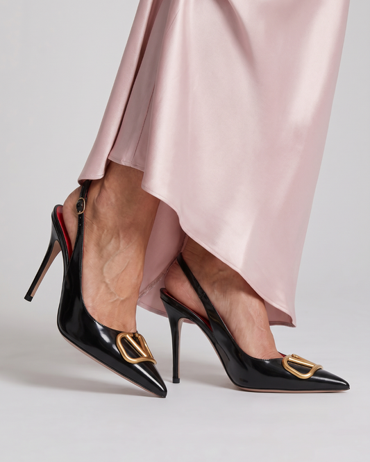 Charlotte | Slingback-Pumps in Schwarz