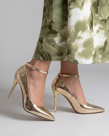 Marlene | Metallic-Pumps in Gold