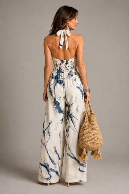 Britta | Jumpsuit mit Batikmuster