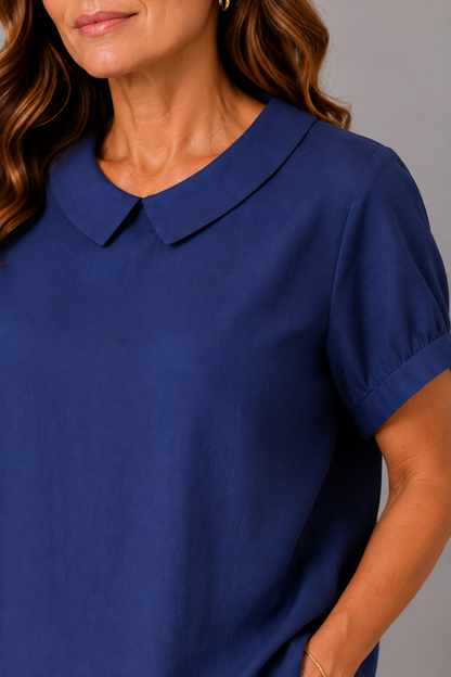 Ruth | Bluse mit Bubikragen