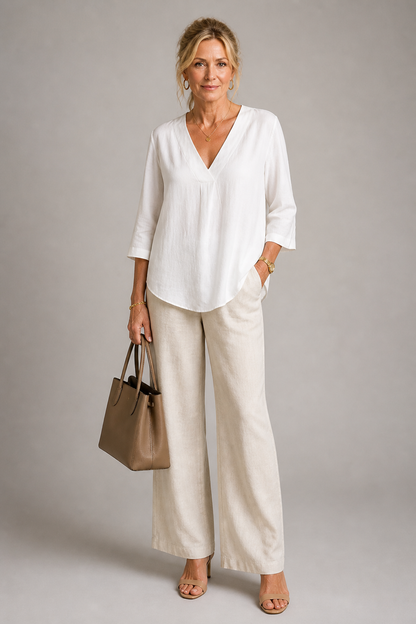 Friederike | Bluse in Weiß