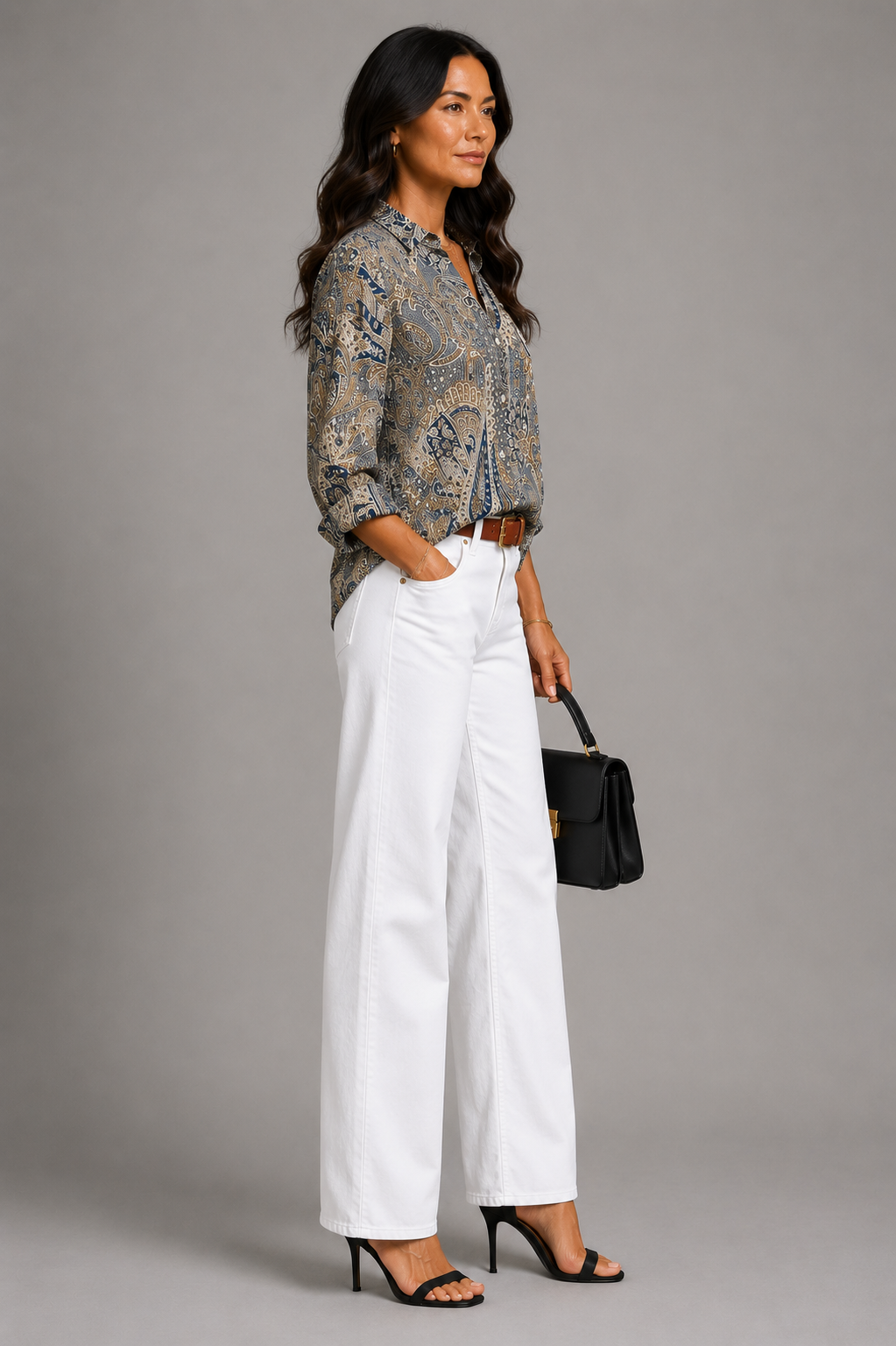 Irmgard | Bluse mit Paisleymuster