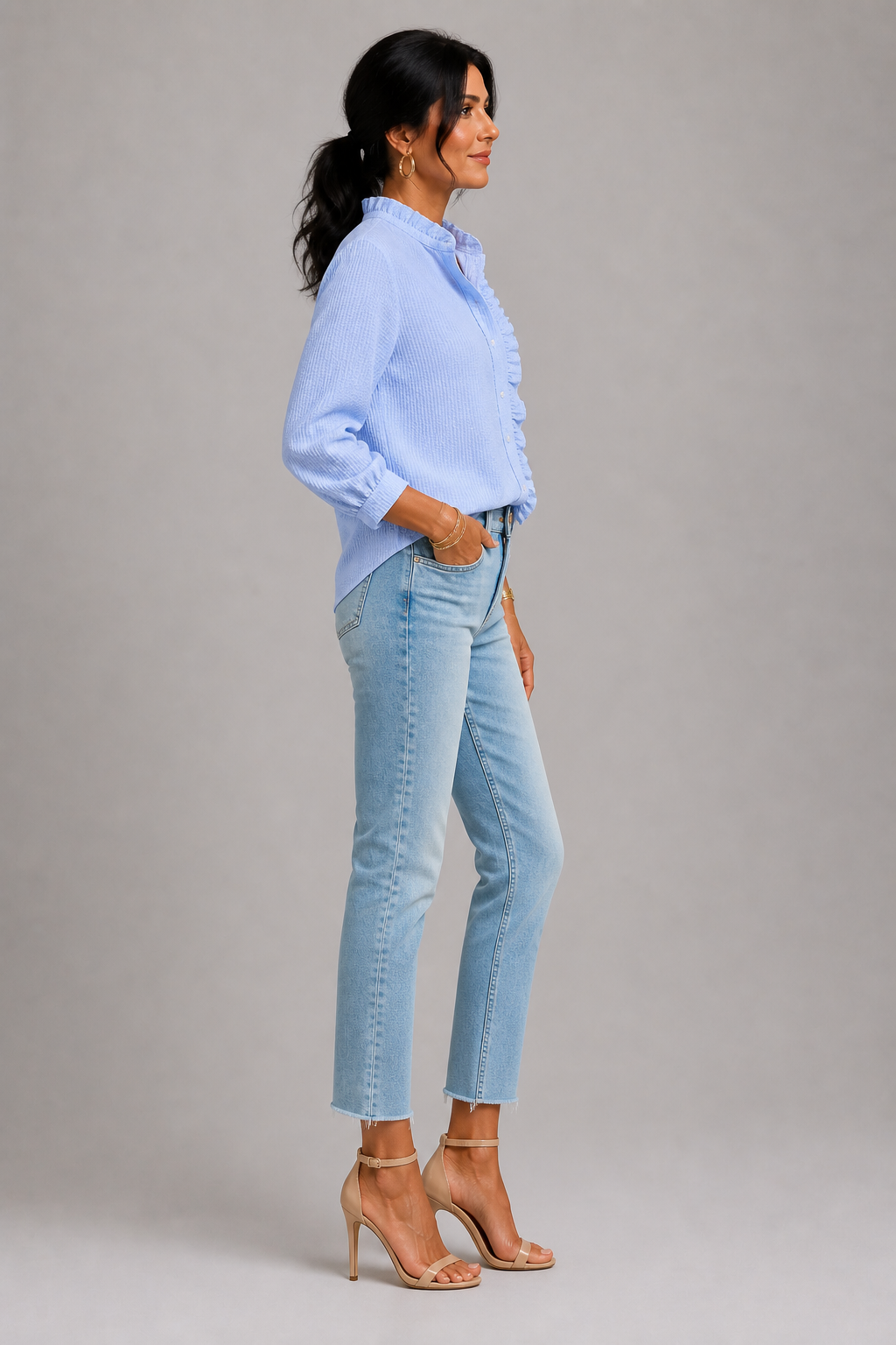 Ellen | Bluse mit feinen Streifen