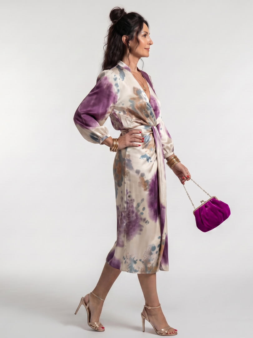 Juliane | Wickelkleid mit Aquarelldruck