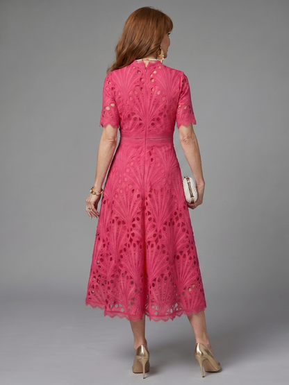 Aurelie | Spitzenkleid in Pink