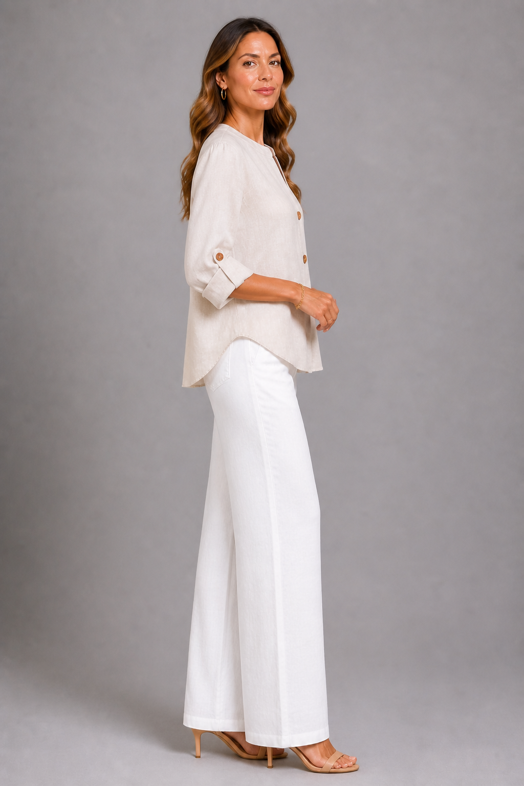 Agnes | Bluse in Leinenoptik