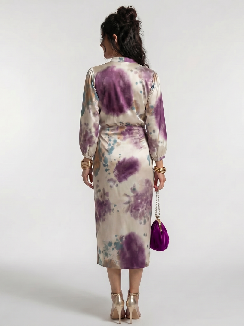 Juliane | Wickelkleid mit Aquarelldruck