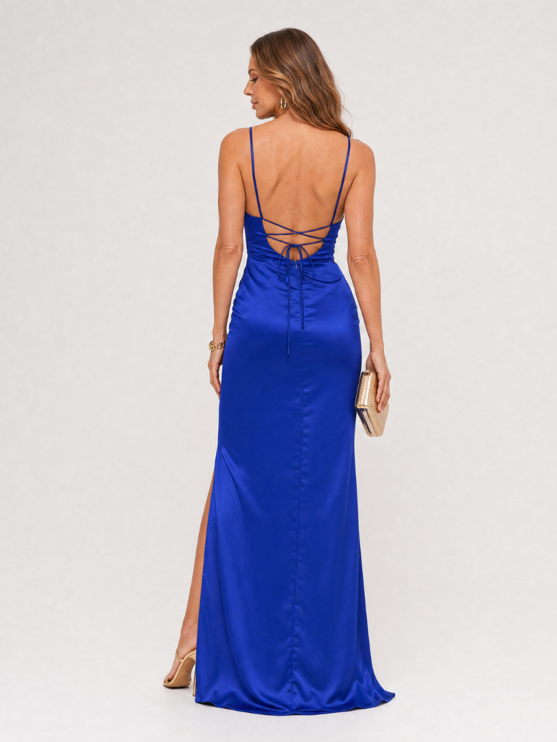 Dagmar | Midikleid mit asymmetrischer Drapierung