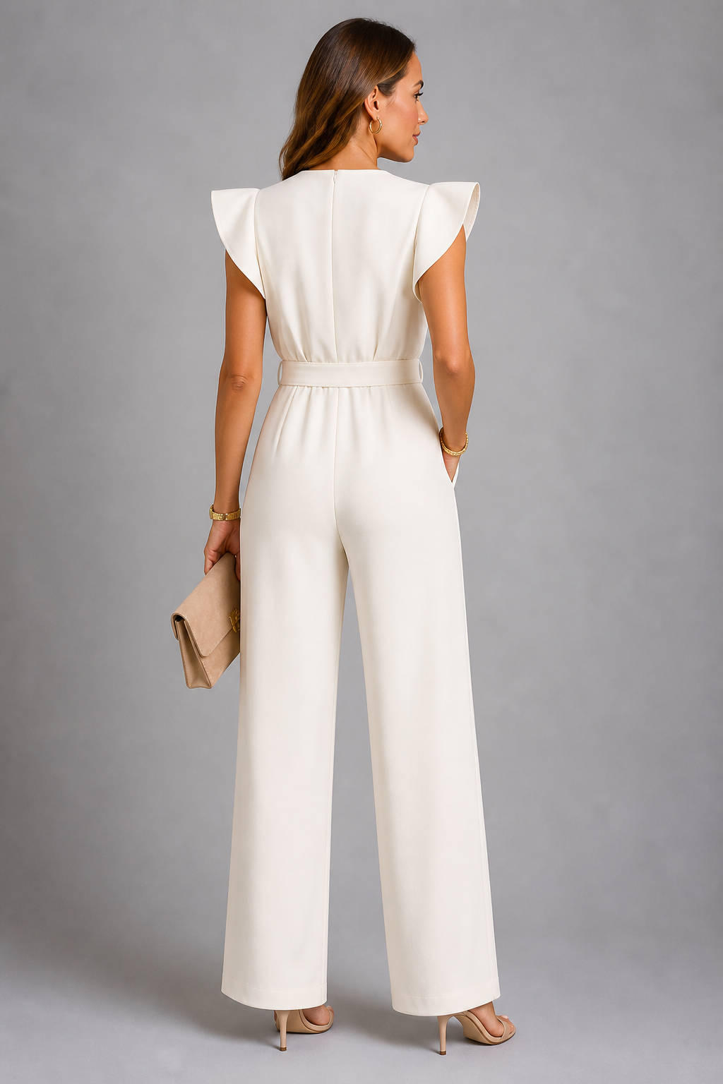 Christel | Jumpsuit mit Rüschenärmeln