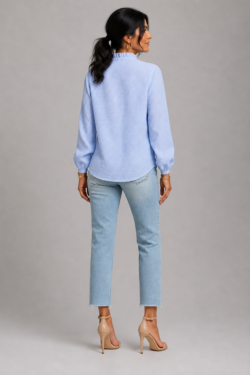 Ellen | Bluse mit feinen Streifen