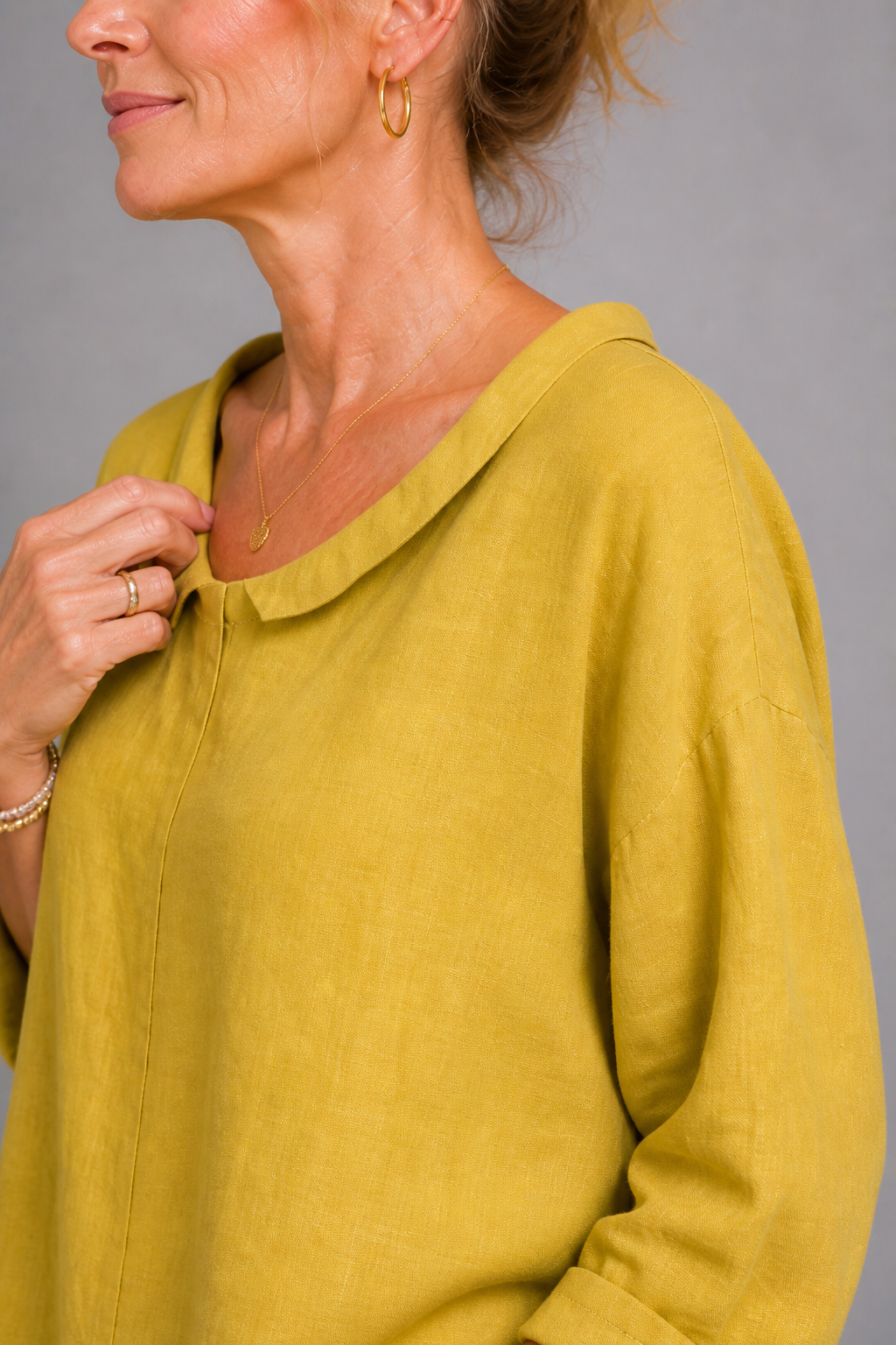 Theresa | Bluse in Senfgelb