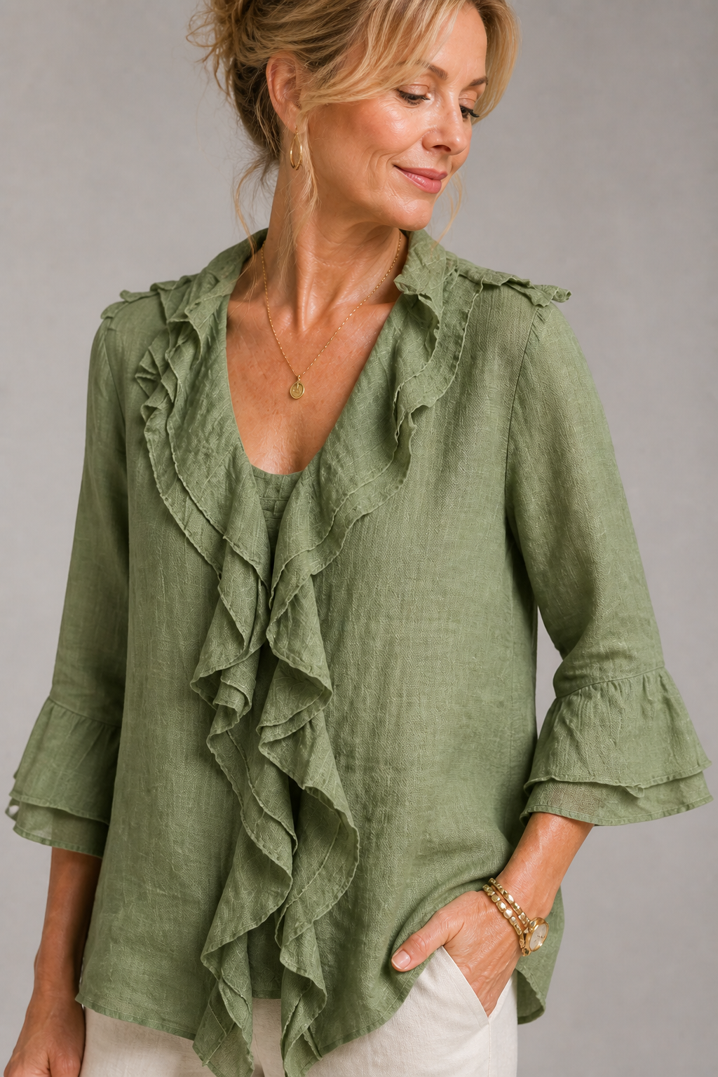 Luzia | Bluse mit Rüschen