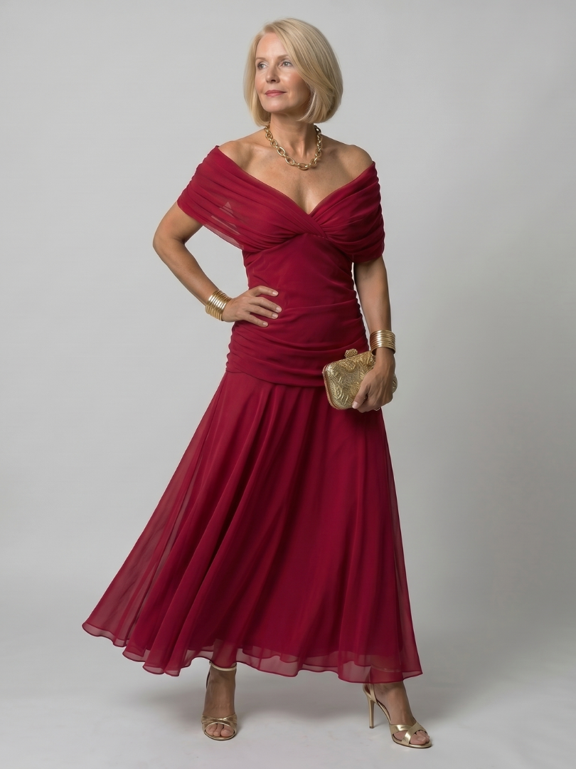 Isolde-Marie | Midikleid mit Blütendruck in Violett
