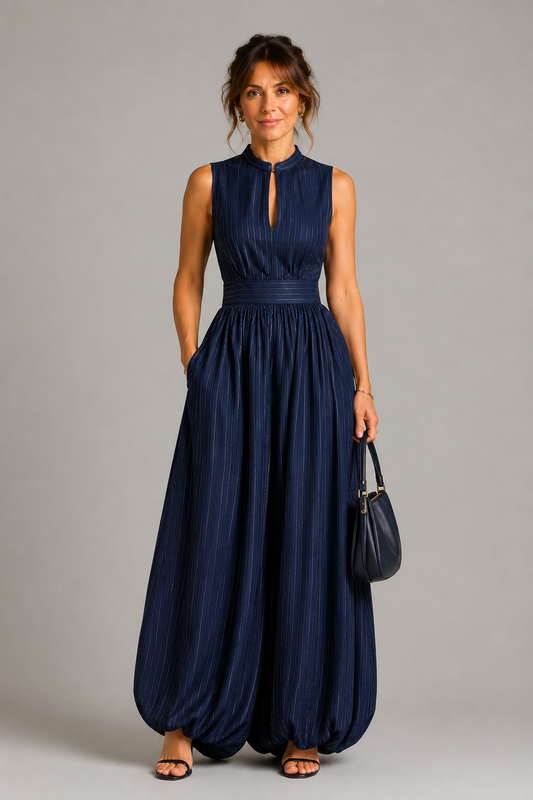 Ilse | Jumpsuit mit Stehkragen
