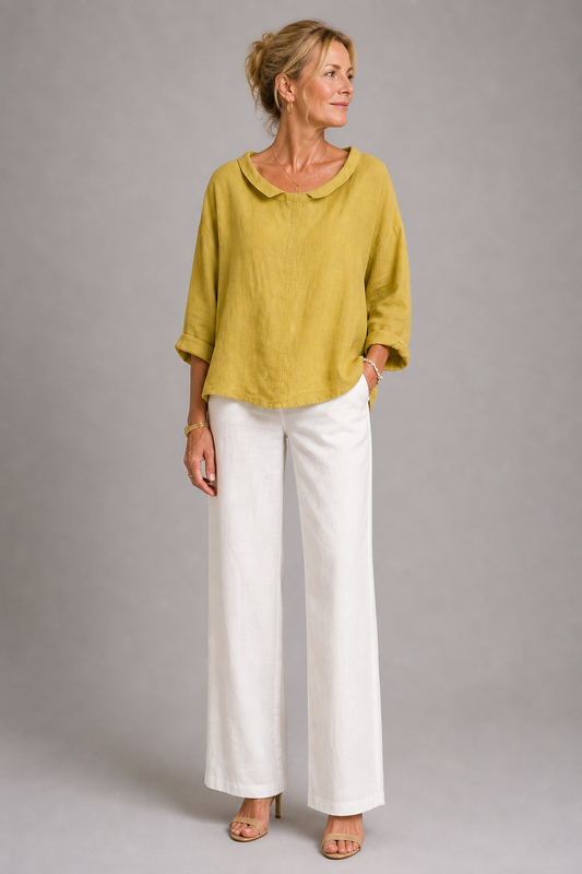 Theresa | Bluse in Senfgelb