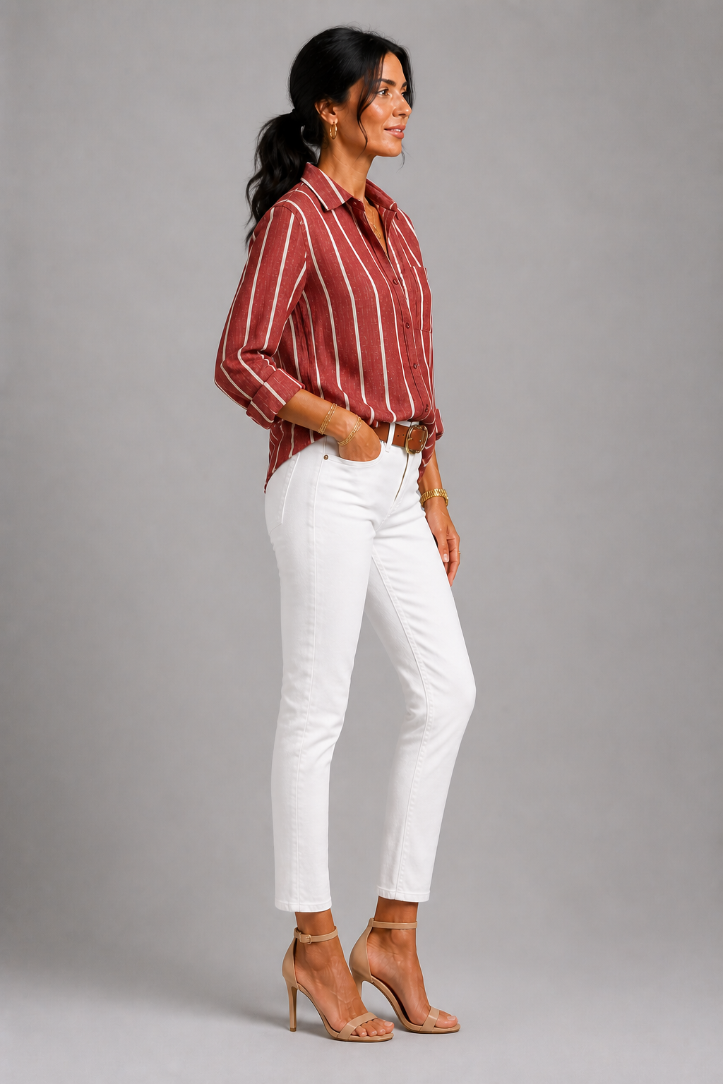 Rita | Bluse mit Streifen