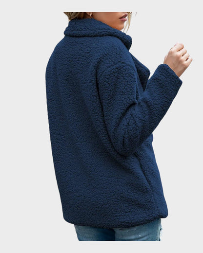 Ada | Cremefarbener Teddy-Kurzmantel