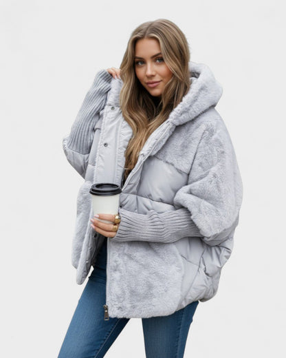 Ailsa | Steppjacke mit Kunstfellbesatz
