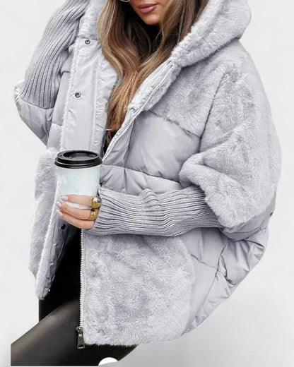Ailsa | Steppjacke mit Kunstfellbesatz