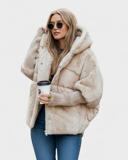 Ailsa | Steppjacke mit Kunstfellbesatz