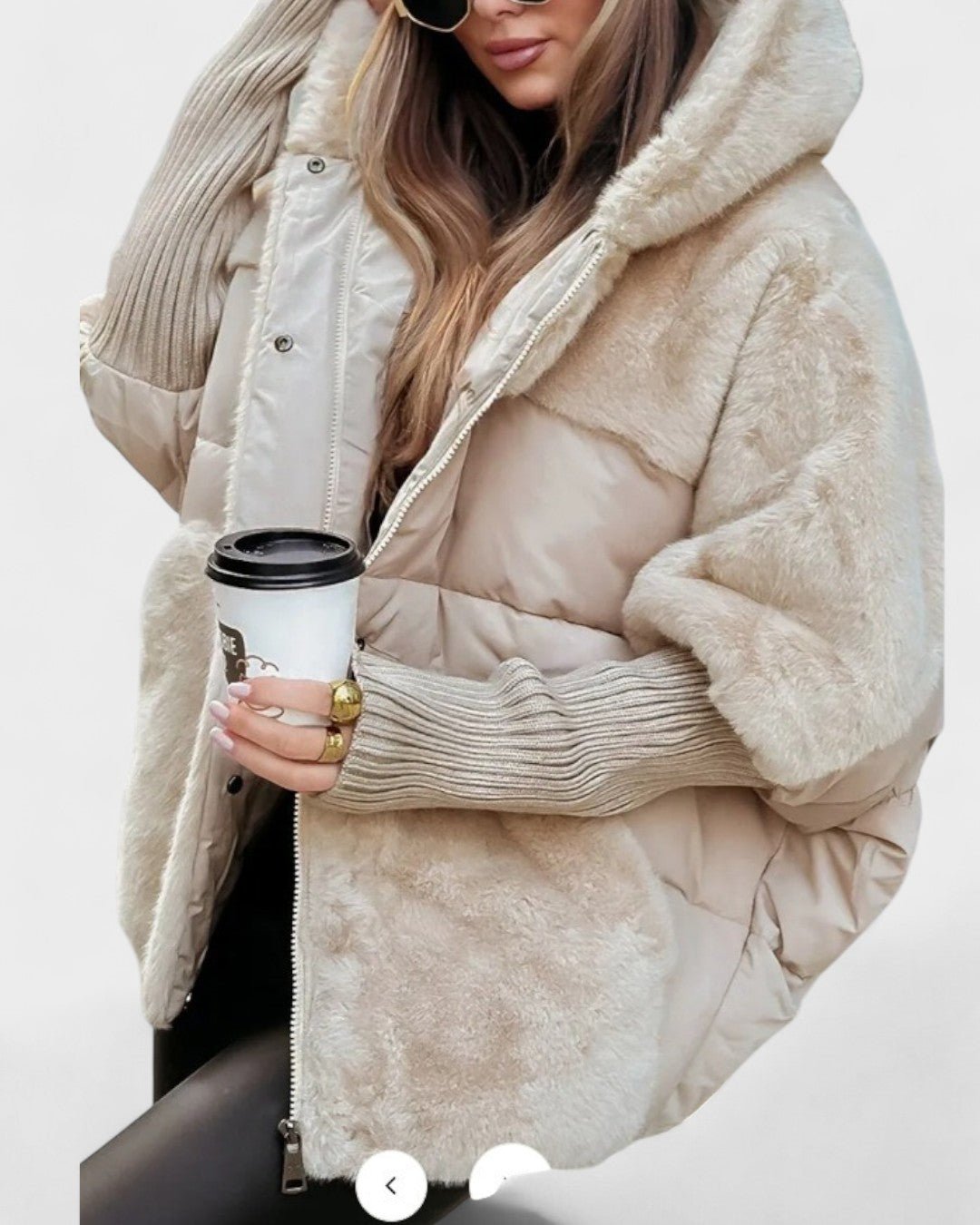 Ailsa | Steppjacke mit Kunstfellbesatz
