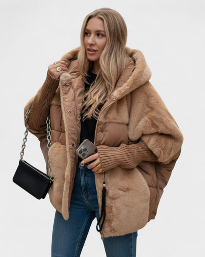 Ailsa | Steppjacke mit Kunstfellbesatz