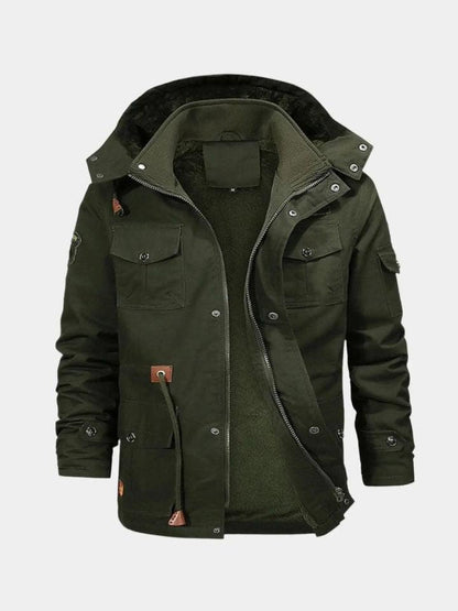 Adrian | Camelfarbene Outdoorjacke mit Kapuze