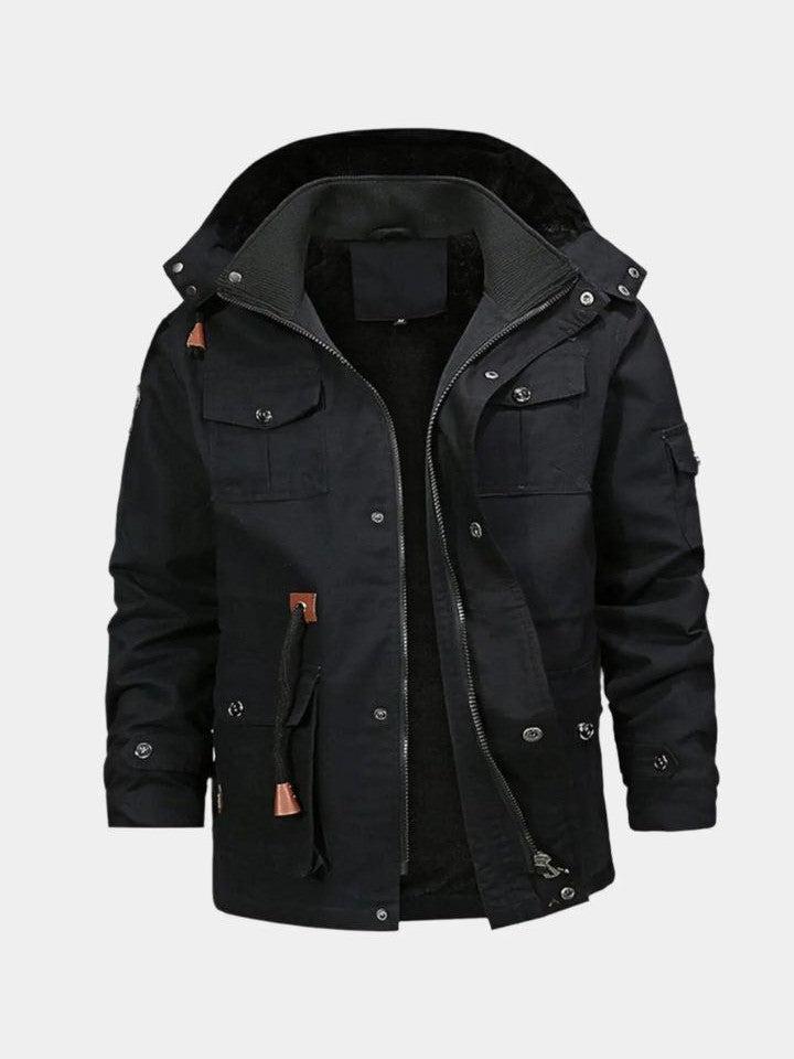 Adrian | Camelfarbene Outdoorjacke mit Kapuze