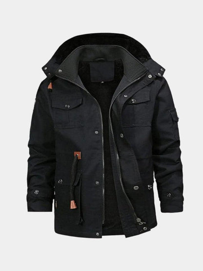 Adrian | Camelfarbene Outdoorjacke mit Kapuze