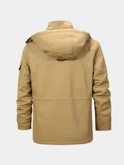 Adrian | Camelfarbene Outdoorjacke mit Kapuze
