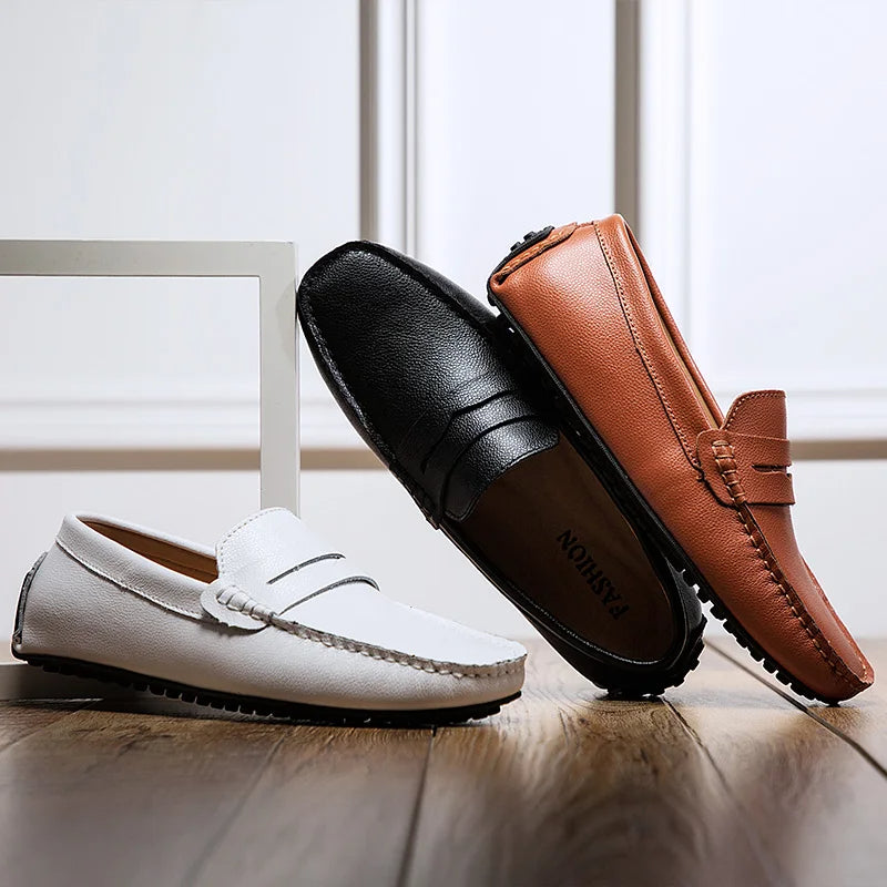 Hubert | Lässige Sommer-Loafer in Lederoptik