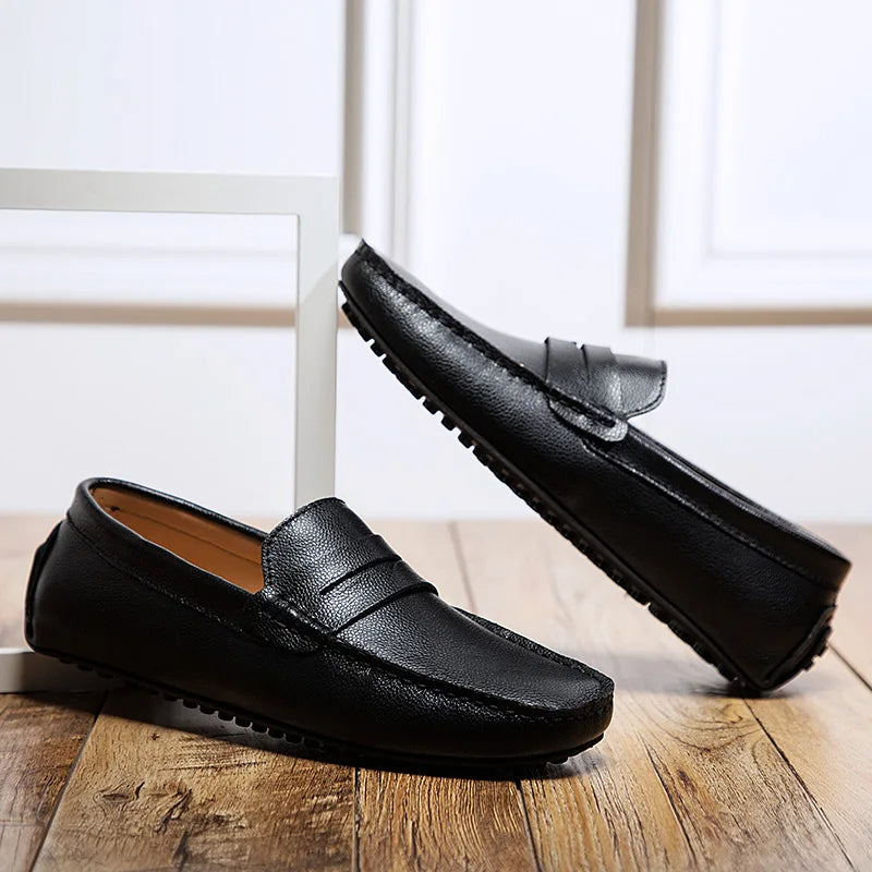 Hubert | Lässige Sommer-Loafer in Lederoptik