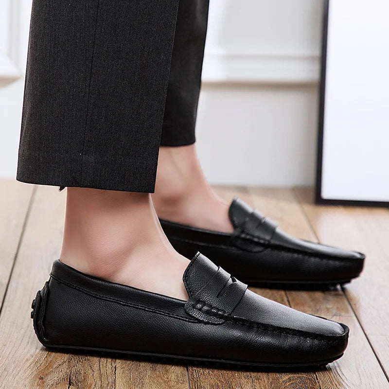 Hubert | Lässige Sommer-Loafer in Lederoptik