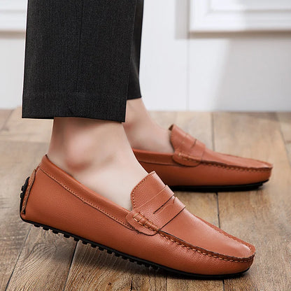 Hubert | Lässige Sommer-Loafer in Lederoptik